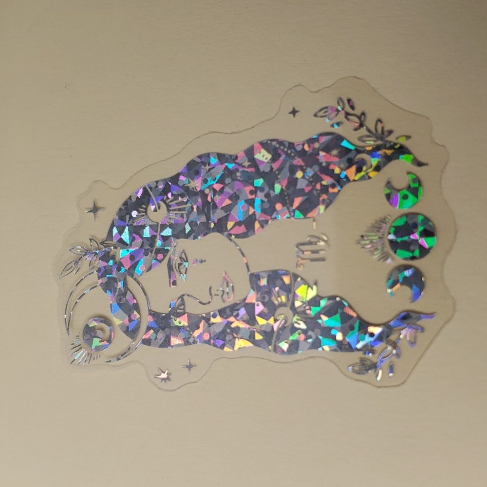 HOLOGRAPHIC Zodiac Scorpio Woman WATERPOOF Sticker